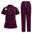 thumbnail image 4 of Conjunto De Camiseta Y Pantalones De Enfermería Para Salón De Belleza, SPA, Cosmetología, Peluquero De Mascotas, 4 of 8