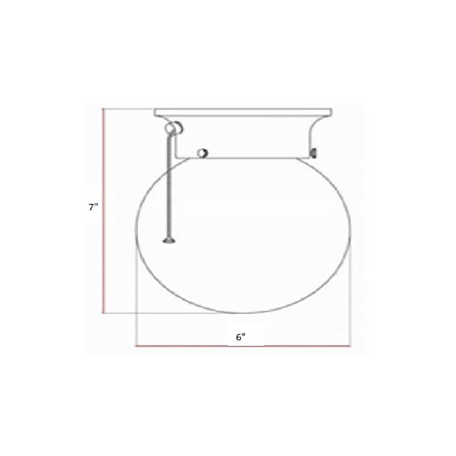 Design House WM451926 Traditional 1-Light Indoor Ceiling Flush Mount Dimmable Globe Light Opal Glass for Bedroom Hallway Kitchen Dining Room, Oil Rubbed Bronze