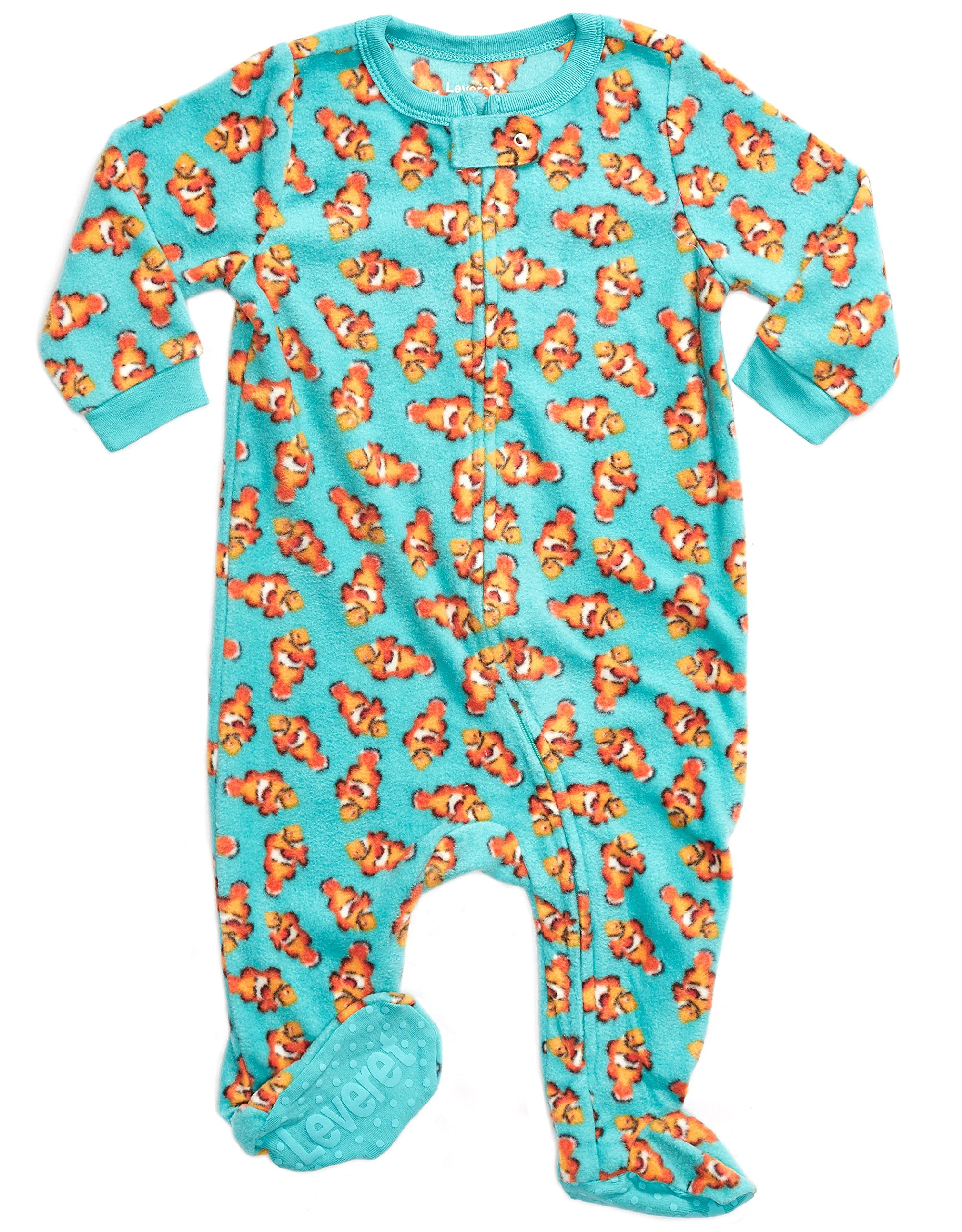 Leveret Leveret Fleece Baby Boys Footed Pajamas Sleeper Kids