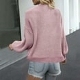 thumbnail image 4 of qucoqpe Womens Chunky Knit Open Front Cardigan Sweaters Fall Winter Cozy Long Sleeve Outwear Top, 4 of 5