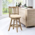 thumbnail image 4 of Boraam Sheldon Swivel Counter Stool in Driftwood Wire-Brush and Ivory, 4 of 4