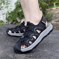 thumbnail image 4 of LASUDRAA Mens Lightweight Closed Toe Outdoor Sandals Comfort Athletic Hiking Beach Casual Sport Shoes, 4 of 7