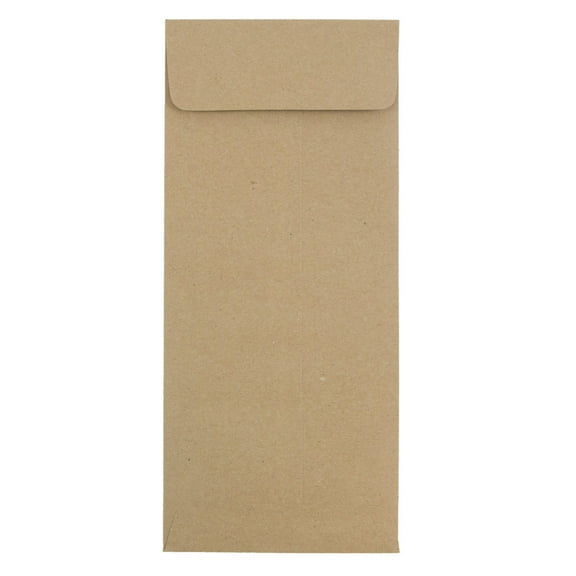 JAM Paper #12 Policy Envelopes, 4.8x11, 1000/Carton, Brown Kraft Recycled