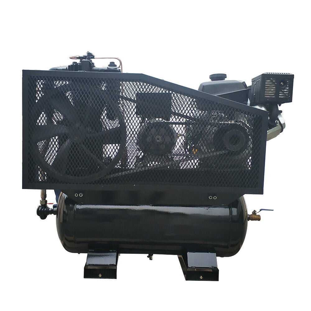 HPDAVV 15HP Gas Driven 30Gal ASME Tank Air Compressor 19cfm 180psi Welder & Generator