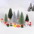 thumbnail image 5 of Sahpxhe 1 Pc Christmas Artificial Mini Christmas Tree with Wooden Base, Realistic Beautiful Small Needle Christmas Trees for Christmas Decorations Home Table Craft Decor 3.5 Inch White, 5 of 5