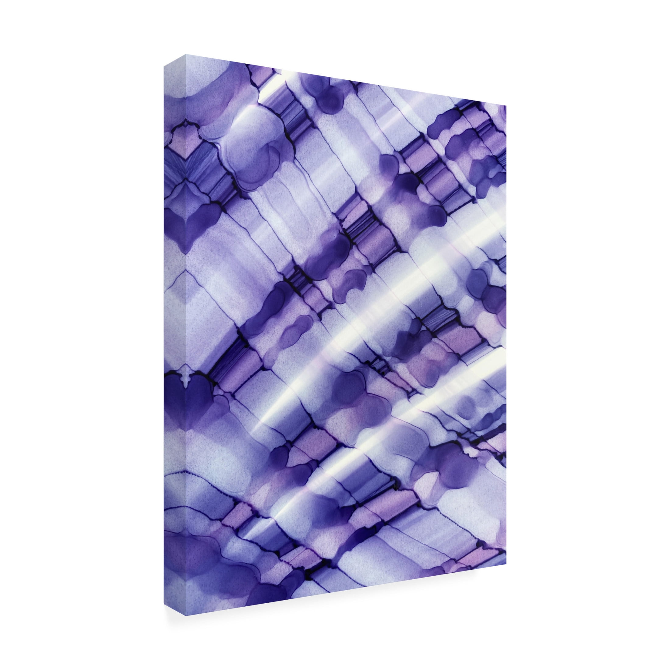 Trademark Fine Art Tara Mann  Purple Moon Canvas Wall Art