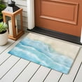 thumbnail image 4 of Rectangle Area Rugs 2 x 3 Ft, Blue Beige Non-Slip Residential Carpet, Summer Beach Coastal Nautical Ocean Indoor Crawling Mats Runner Rugs for Living Room/Dining Room/Bedroom, 4 of 8