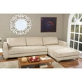 thumbnail image 2 of Baxton Studio Agnew Contemporary Light Beige Microfiber Right Facing Sectional Sofa Light Beige, 2 of 3