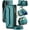 Blue Green, variant on Leather Case for iPhone 12 Mini Case, Crossbody Wallet Phone Case with RFID Blocking Kickstand, Anti-Drop Wireless Charging Card Slots, PU Leather Shoulder Bag Clutch Adjustable Strap