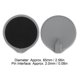 thumbnail image 1 of 2pcs Silicone Electrode Pads Round Silicon Pads 65mm/95mm Diameter for Electric Tens Slimming Therapy Machine Accessory, 1 of 5