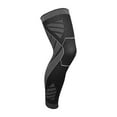 thumbnail image 2 of Knitted Pressure Knee Pads, Outdoor Riding Basketball Leg Guards, Breathable Fabric, Sesolution Straps, for Skating, Sports Protection, Long Length, High Elasticity, Comfortable Fit,, 2 of 9