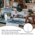 thumbnail image 4 of Tabletop Tissue Paper Roll Stand Kitchen Roll Towel Holder Transparent Acrylic Round Stand, 4 of 9