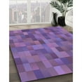 thumbnail image 3 of Ahgly Company Machine Washable Indoor Rectangle Transitional Purple Area Rugs, 7' x 10', 3 of 7