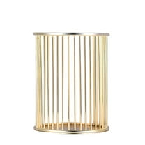 Clearance！Fdelink Pen Holder Stationery Pencil Storage Makeup Holder Organizer Pen Brush Metal Desk Office & Stationery Gold