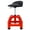 Red#2, variant on Pneumatic 360 Degree Swivel Stool, Mechanics Rolling Creeper Seat, Heavy Duty Mechanics Stool, red,