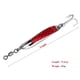thumbnail image 3 of Señuelos Lentejuelas Metal Bass Cuchara Dura Cebo Jig Señuelo Gancho Artificial (Rojo 84g), 3 of 3