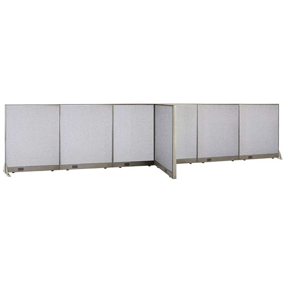 GOF T-shaped Freestanding Partition (30”D x 204”W x 48”H) Office Room Divider, Privacy Screen, Workstation Cubicle