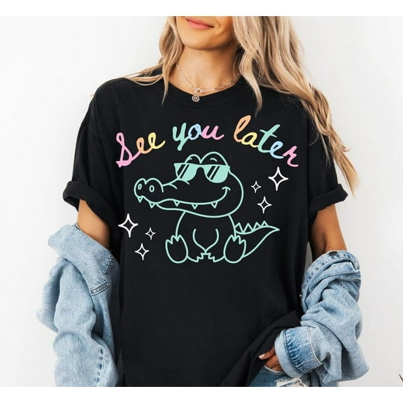 Last Day Of School Teacher T-shirt, End Of Year Teacher T-shirt, See You Later Alligator Teacher Summer T-shirt, Teacher Gift.