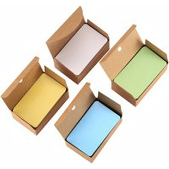VONKY Vintage boxed word cards, blank DIY graffiti, cowhide paper, thickened word cards, rounded corners, 100 sheets