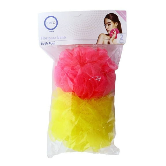 Esponja de Baño Prichos Cero Flor Varios Colores 2 Piezas