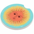 thumbnail image 5 of Open Road Brands Smiling Sun Coaster for Car or Truck, 1 Pack, Easy Clean, 2.56 x 2.56 x 0.23 in, 5 of 5