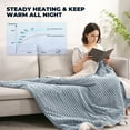thumbnail image 6 of Naipo Heated Blanket 50" x 60" Flannel Soft Blanket for Couch 6 Heat Settings and 4 Hours Timer Shutdown Machine Washable Blue, 6 of 12