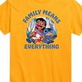 thumbnail image 2 of Lilo & Stitch - Family Means Everything - Men's Short Sleeve Graphic T-Shirt, 2 of 4