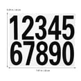 thumbnail image 2 of HINTRMENT 09 Reflective Number Stickers Black for Mailbox Door Car Decoration 4 Sets PET Material, 2 of 5