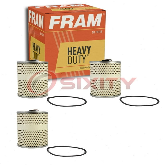 3 pc FRAM C4P Heavy Duty Engine Oil Filters for 13780-85Z00 87826 96553450 99252K AF4711 HFR828943 PA-4711 Oil Change Lubricant Filters