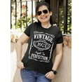 thumbnail image 2 of 50th Birthday VINTAGE 1973 Women's T-shirt, 3XL, Black, 2 of 3