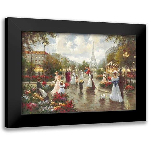 Bernard, Louis 14x11 Black Modern Framed Museum Art Print Titled - Old Paris