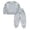 Light Grey, variant on Godderr 2Pcs Kids Baby Boys Girls Tracksuit Athletic Sweatsuits Sets Toddler Zip-Up Round Neck Sweatshirt Jogger Sweatpant Outfits for 1-10Y
