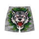 thumbnail image 4 of Pantalones cortos de playa para hombre con estampado divertido, cintura elástica, doble bolsillo y cinco puntos., 4 of 9