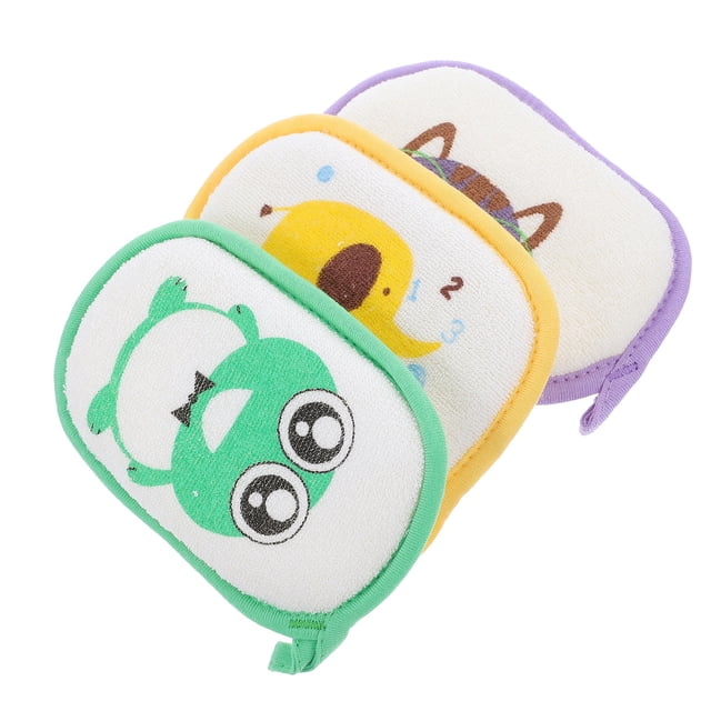 BRIGHTFUFU 3 unids Cómodo baño Baby Sponges Baby Shower Cepillos (color surtido)