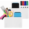 thumbnail image 5 of 2 Pack Magnetic Dry Erase Marker Holder Pen Organizer Caddy For Office Locker, 5 of 5