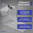 thumbnail image 5 of 1 Pack Acrylic Donation Box with Lock, Clear Ballot Box with Sign Holder, Suggestion Box for Fundrai, 5 of 5