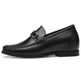 thumbnail image 4 of CMR CHAMARIPA Height Increasing Shoes - Formal Tall Men Shoes - Black Slip On Horsebit Loafers 6 CM / 2.36 Inches, 4 of 7