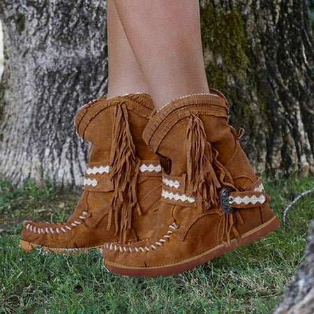 

TALKVE Fashion Womens Shoes Flats Platform Boots Cowboy Boots For Women Boots For Women