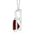 thumbnail image 2 of ANGARA Natural V-Bale Pear-Shaped 1.8 ct Garnet Solitaire Pendant in Platinum for Women (Size-9x7mm) | January Birthstone, Birthday, Anniversary, Jewelry Gift for Women | Natural Garnet Necklace, 2 of 9