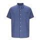 thumbnail image 5 of Blusa y camisa de manga corta con cuello vuelto para hombre, color liso, informal, holgada, con botones y bolsillo, blusa de manga corta con cuello vuelto, blusa de poliéster para hombre, 5 of 5