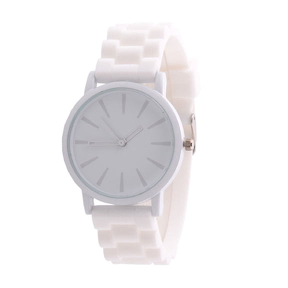 HBFAGFB Womens Watch Silicone Rubber Sports Wrist Watch Lightweight Versatile Daily Use White