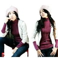 thumbnail image 3 of AYYUFE Fashion Women's Lady Beret Braided Baggy Beanie Crochet Hat Ski Knitted Cap, 3 of 3
