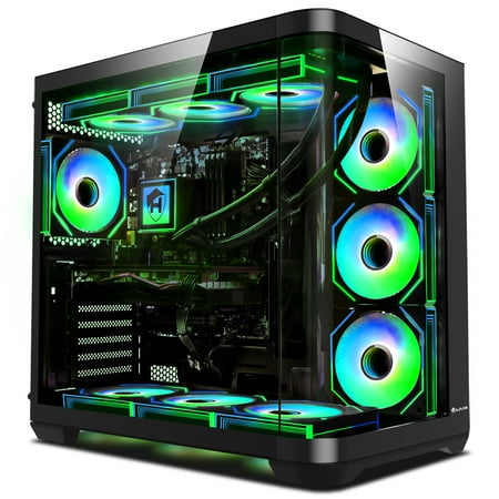 HAJAAN PhantomX Gaming Desktop PC, Intel i9 12900K Processor, GeForce RTX 5060 8GB GDDR7, 64GB DDR4, 2TB M.2 NVMe SSD, Liquid Cooling, Wi-Fi, VR-Ready, Window 11 Pro