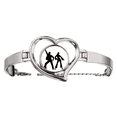 thumbnail image 1 of Dancer Sports Duet Dance Performance Pulsera pulsera de joyería en forma de corazón Unbranded M, 1 of 3