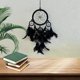 thumbnail image 4 of Colgante grande con plumas, estilo boho, tejido indio, ideal para decorar el dormitorio, fiestas o habitaciones de estudiantes. Negro, 4 of 6
