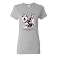 thumbnail image 2 of Wild Bobby, If It's Not an Alaskan Malamute It's Just a Dog Gift, Women Graphic Tee, Heather Grey, 3X-Large, 2 of 4