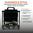 thumbnail image 5 of Flame King ALOGFIRE Propane Ambiance Log Fireplace Heater, 1-Pack, Steel Housing, Clean and Smokeless Dancing Flame, 5 of 11