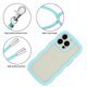 thumbnail image 3 of For iPhone 16 Pro Max Case Wavy Edge Design PC + TPU Shockproof Phone Cover with Adjustable Lanyard, 3 of 4