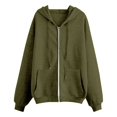 thumbnail image 6 of XXWXYD Kids Zip Up Hoodie Cozy Cotton-Polyester Sweatshirt Long Sleeve Jacket with Pockets Winter Fall Outerwear, 6 of 6