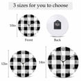 thumbnail image 6 of Wall Clock Black White Buffalo Plaid Clocks PVC Silent Non-Ticking Battery Operated Decorative Classic Checked Round Clock for Home Living Room Kitchen Bedroom Office School Wall Decor 10 Inch, 6 of 9